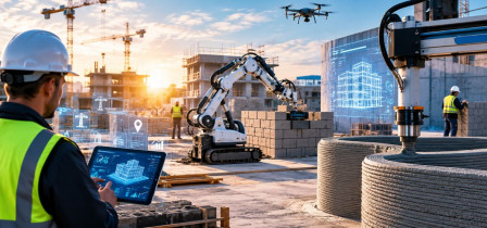 Prihodnost gradbeništva: bodo roboti, umetna inteligenca in pametno orodje rešili pomanjkanje delavcev?