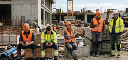 Zakaj delavci na gradbišču čakajo – in koliko takšno čakanje dejansko stane?